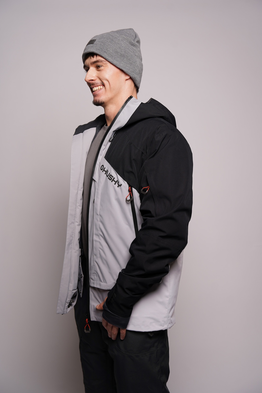 Husky Geilo M XL, grey/black Pánská lyžařská bunda