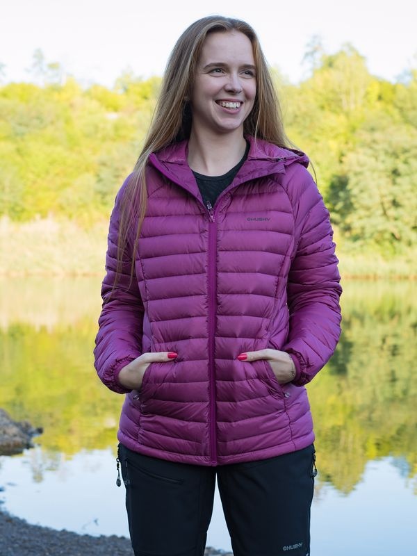 Husky Dreeser L XL, dk. magenta Dámská péřová bunda (obrázek 5)