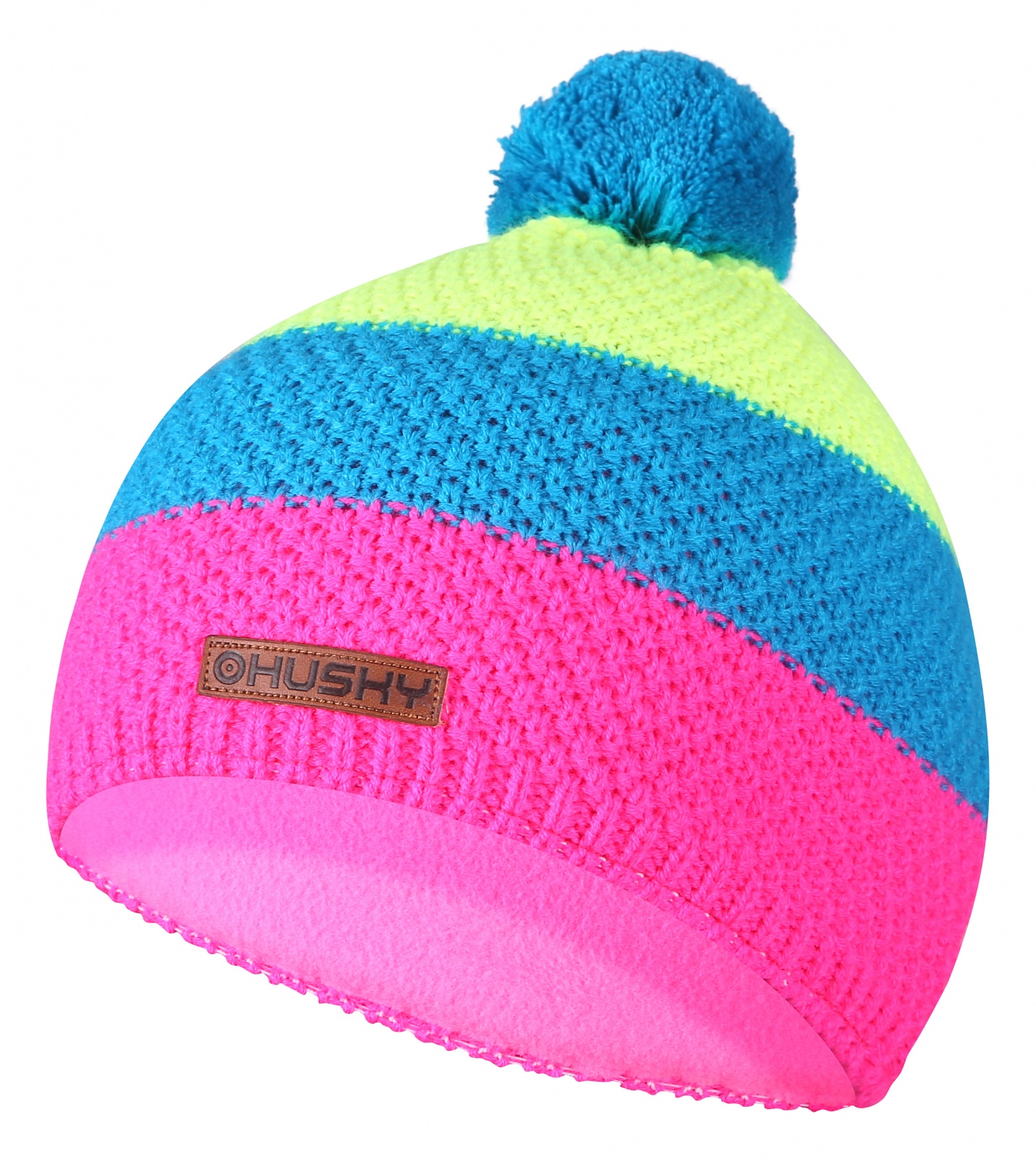 Husky Cap 35 XS, modrá/neon žlutá Dětská čepice