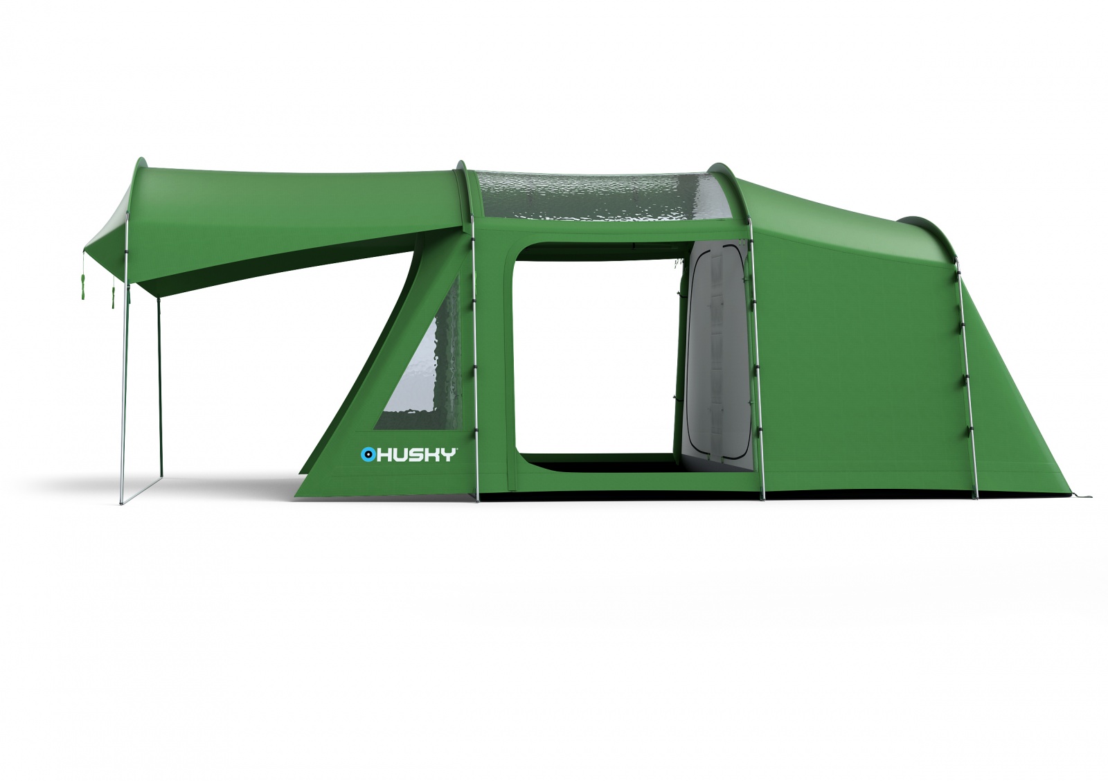 Husky Caravan 12 Dural zelená Rodinný stan pro 5 osob (obrázek 9)
