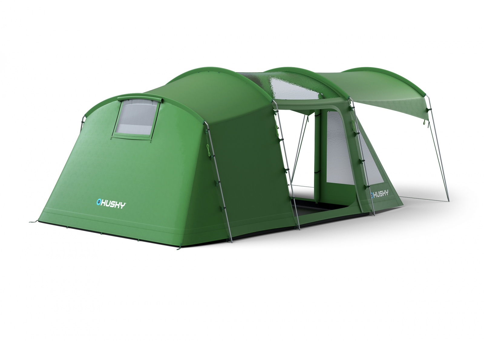 Husky Caravan 12 Dural zelená Rodinný stan pro 5 osob (obrázek 10)