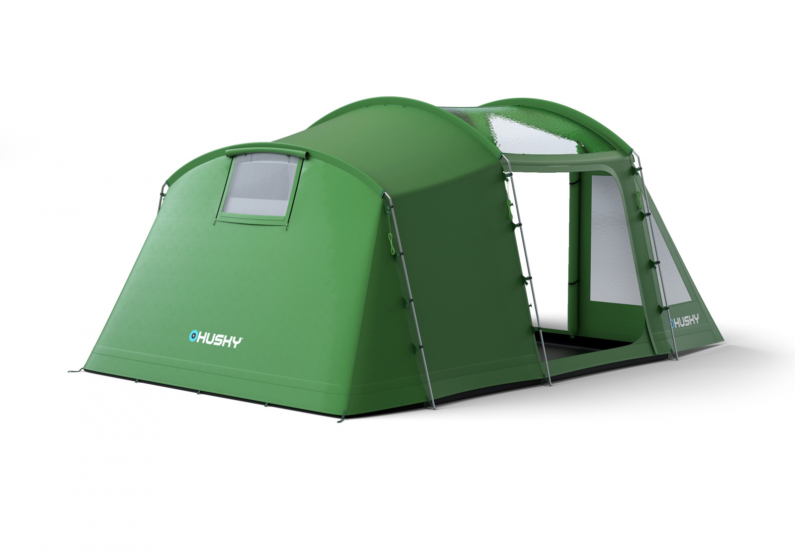 Husky Caravan 12 Dural zelená Rodinný stan pro 5 osob (obrázek 3)