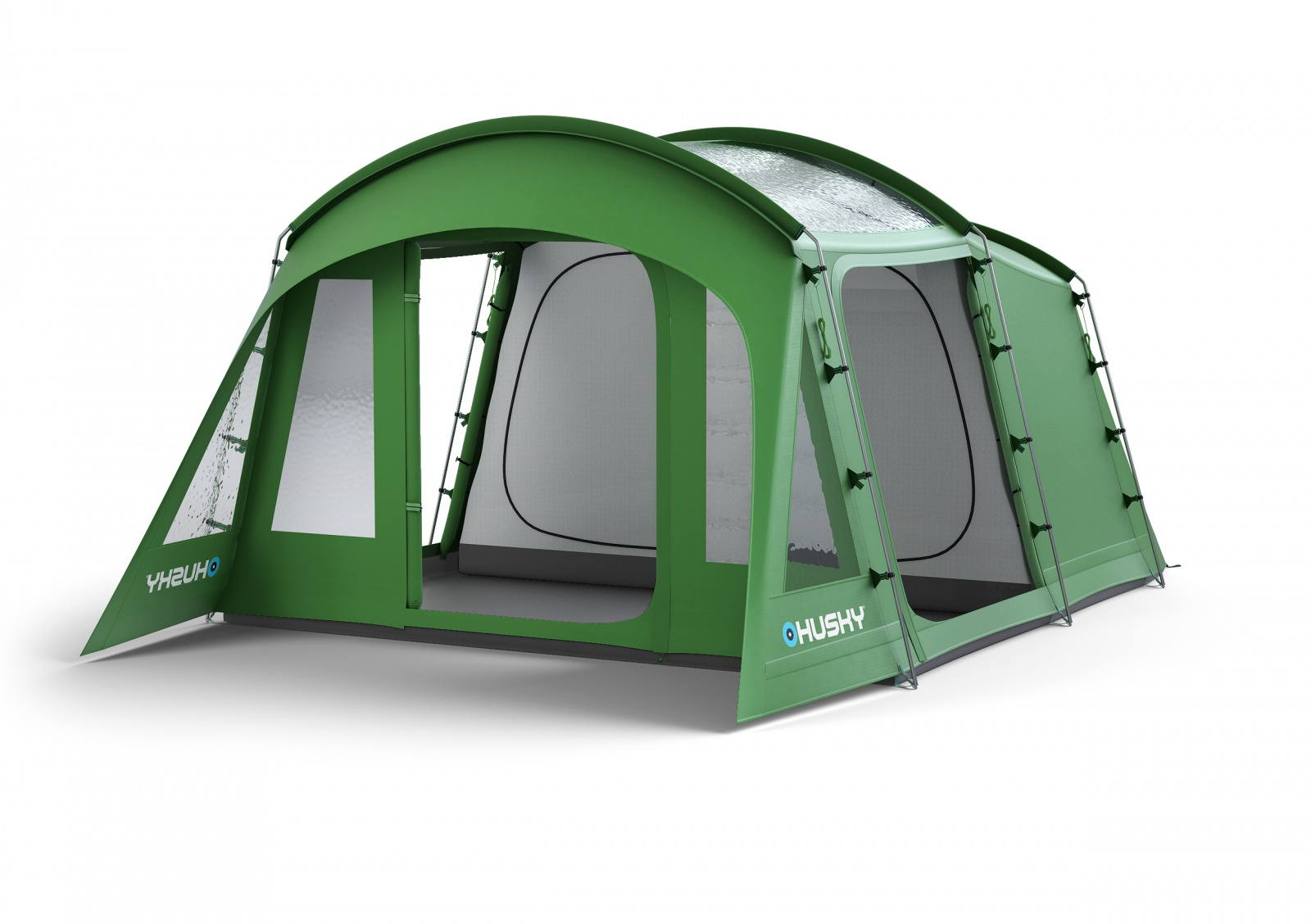 Husky Caravan 12 Dural zelená Rodinný stan pro 5 osob