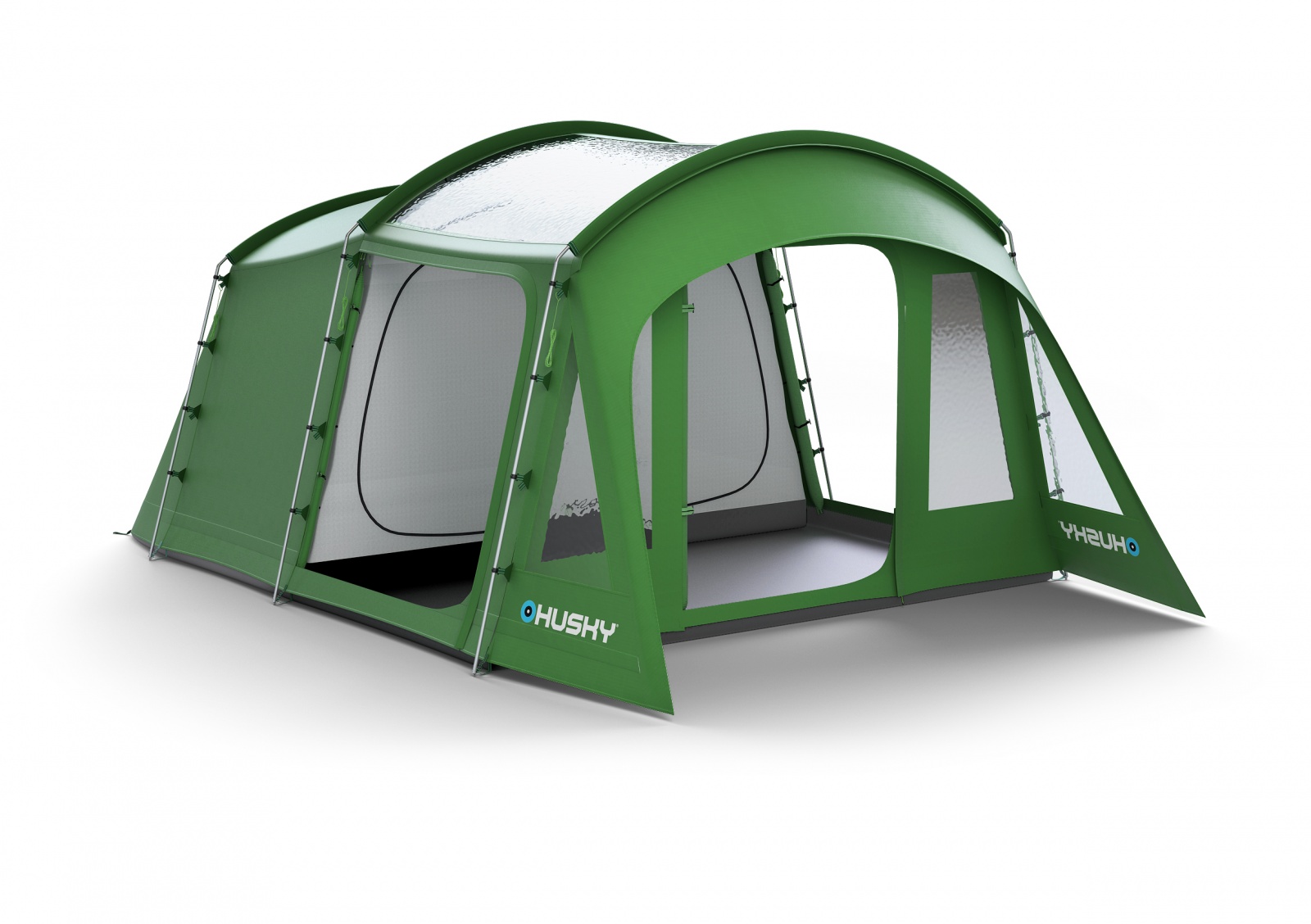Husky Caravan 12 Dural zelená Rodinný stan pro 5 osob (obrázek 4)