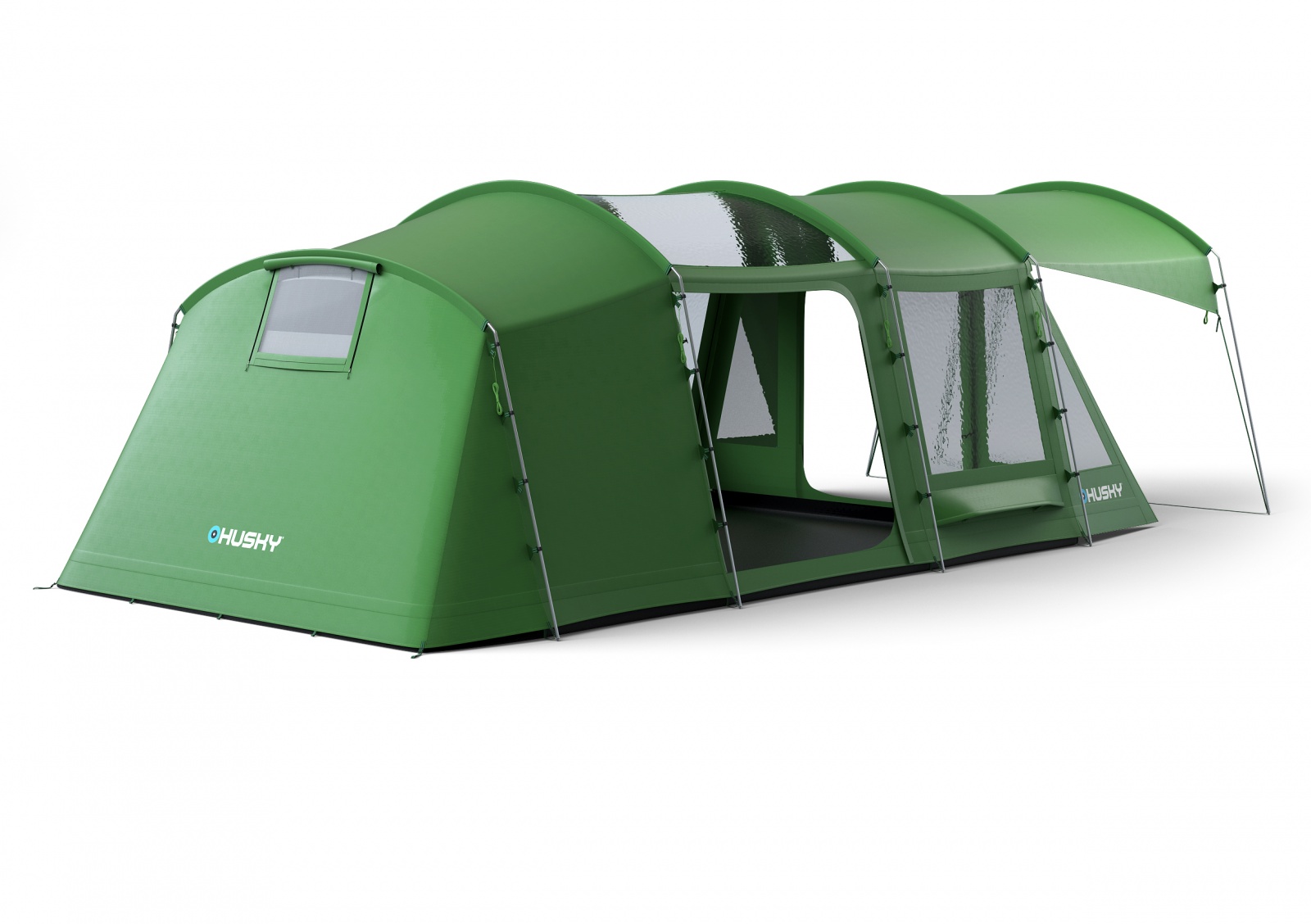 Husky Caravan 17 Dural zelená Rodinný stan pro 5 osob (obrázek 9)