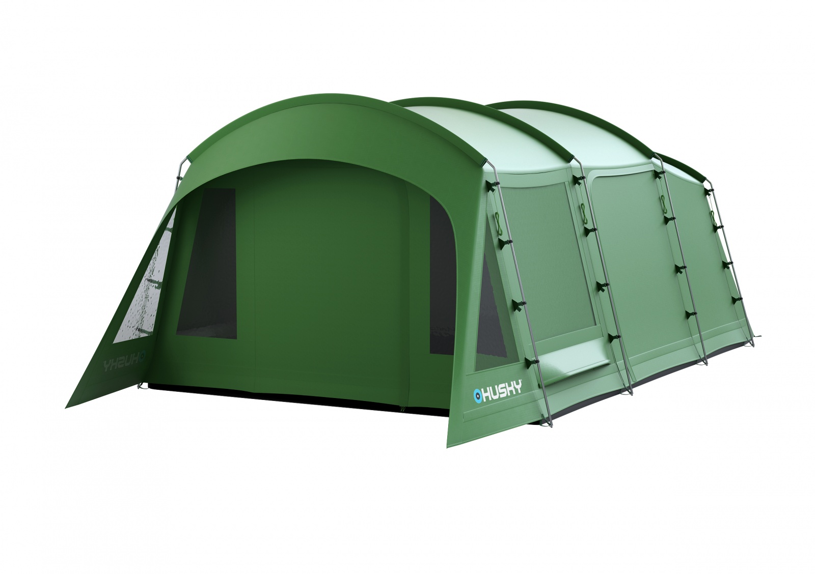 Husky Caravan 17 Dural zelená Rodinný stan pro 5 osob (obrázek 5)