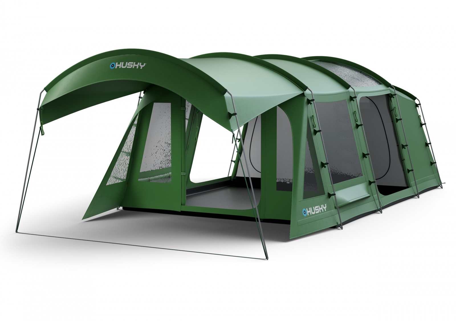 Husky Caravan 17 Dural zelená Rodinný stan pro 5 osob (obrázek 10)