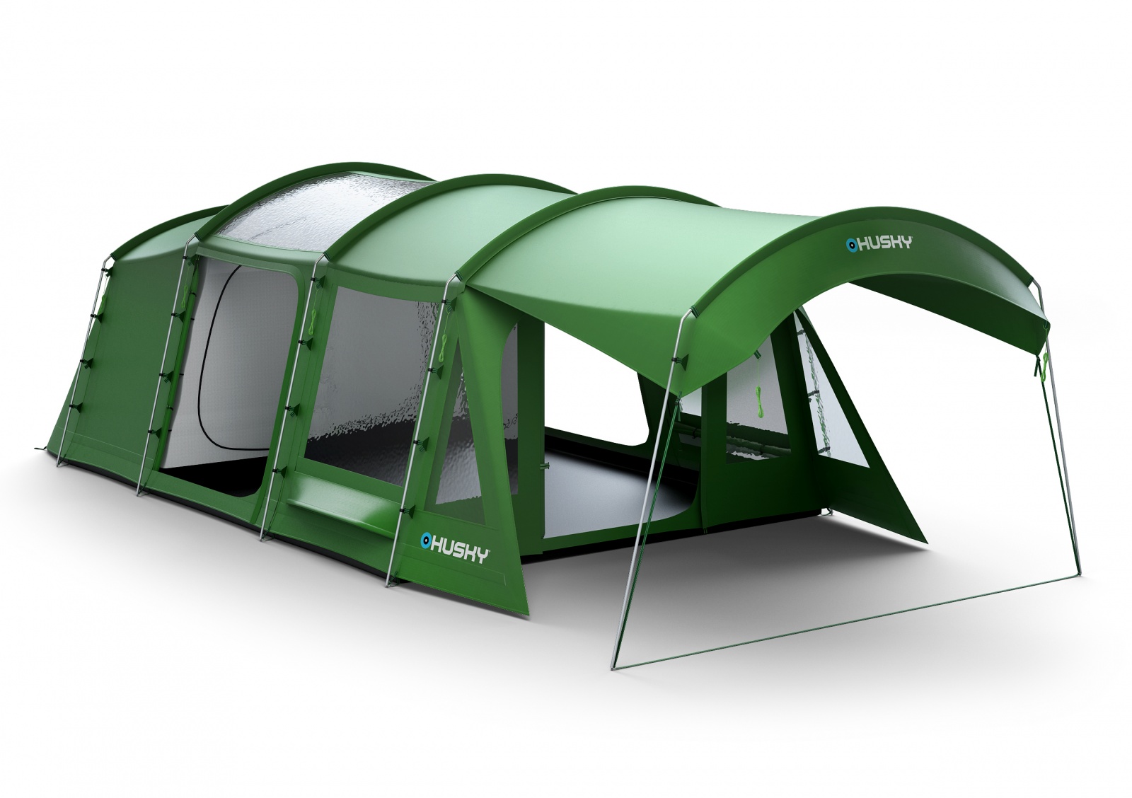 Husky Caravan 17 Dural zelená Rodinný stan pro 5 osob (obrázek 11)