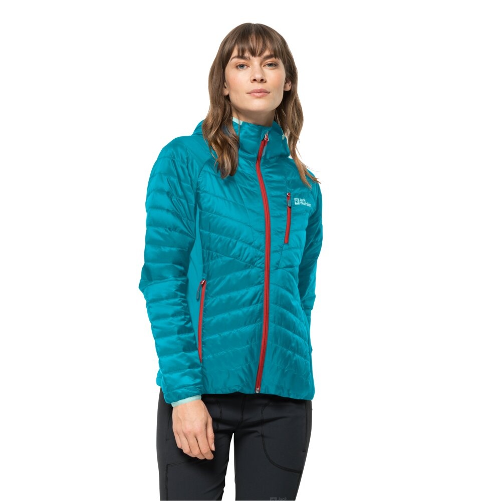 Jack Wolfskin Routeburn Pro Ins L, tile blue Dámská zateplená bunda (obrázek 3)