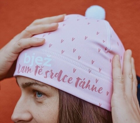 Bjež HEART S, pink Čepice (obrázek 4)