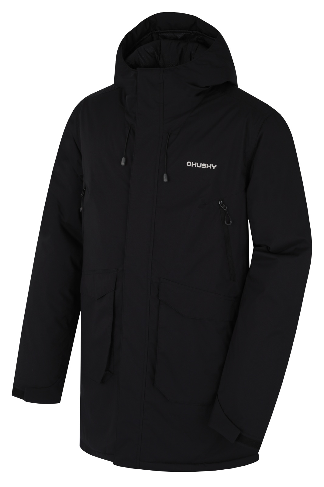 Husky Narvik M M, black Pánský hardshellový plněný kabát