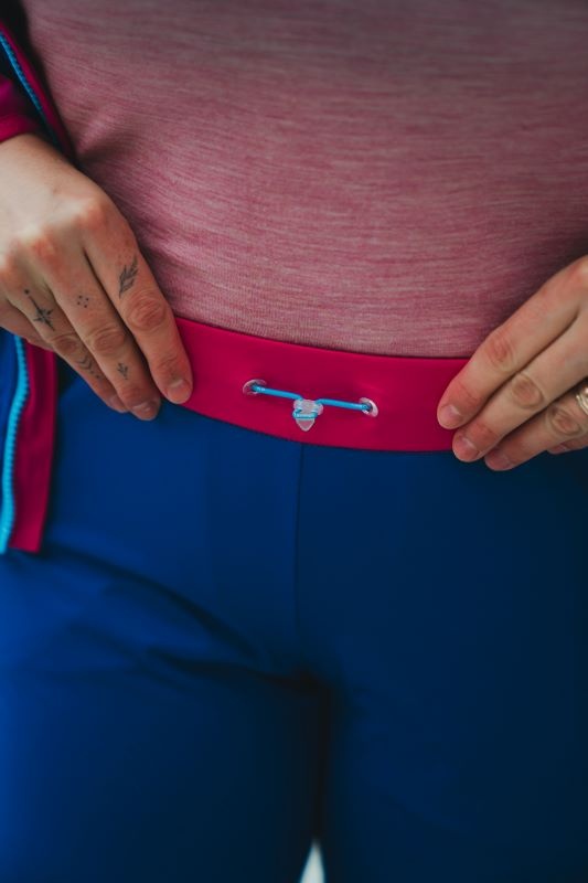 Husky Kala L M, pink/blue Dámské softshellové kalhoty (obrázek 6)