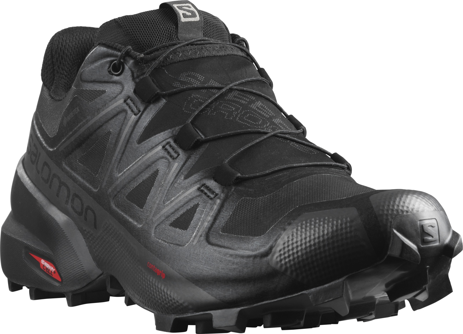 Salomon Speedcross 5 GTX EU 46 ⅔, Black/Black/Phanto Pánské boty