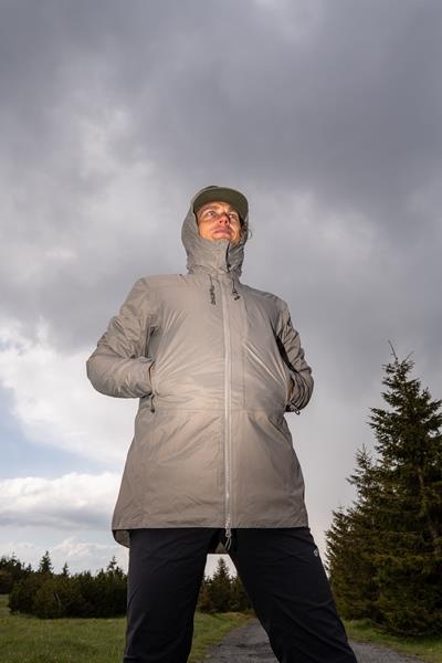 Husky Nestia M XL, brown Pánský hardshell kabát (obrázek 4)