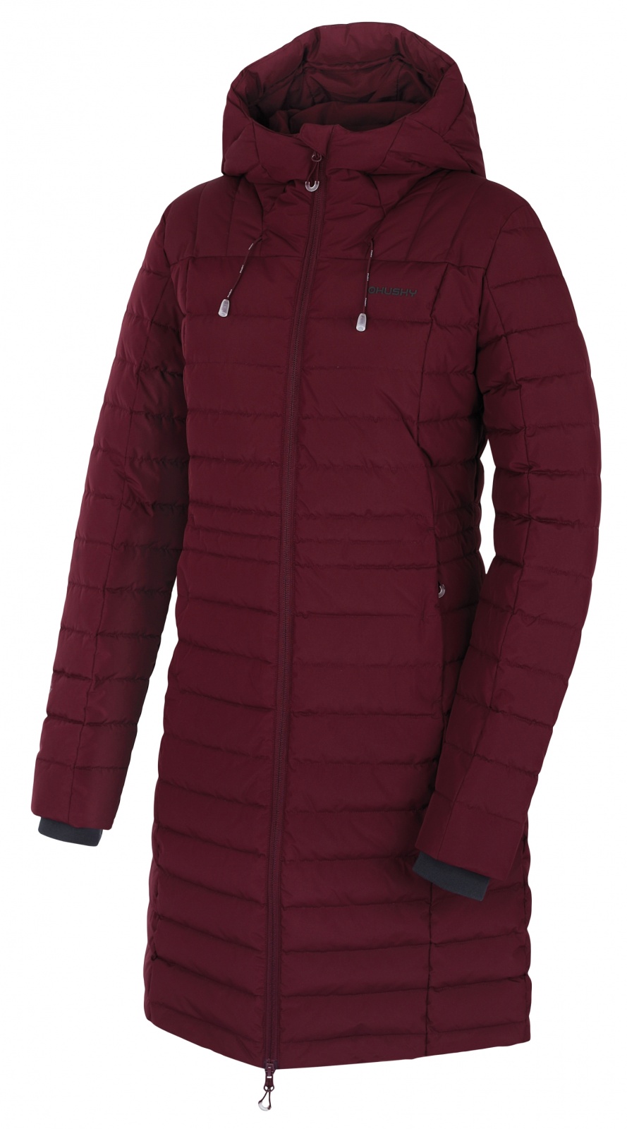 Husky Daili L L, dark bordo Dámský péřový kabát