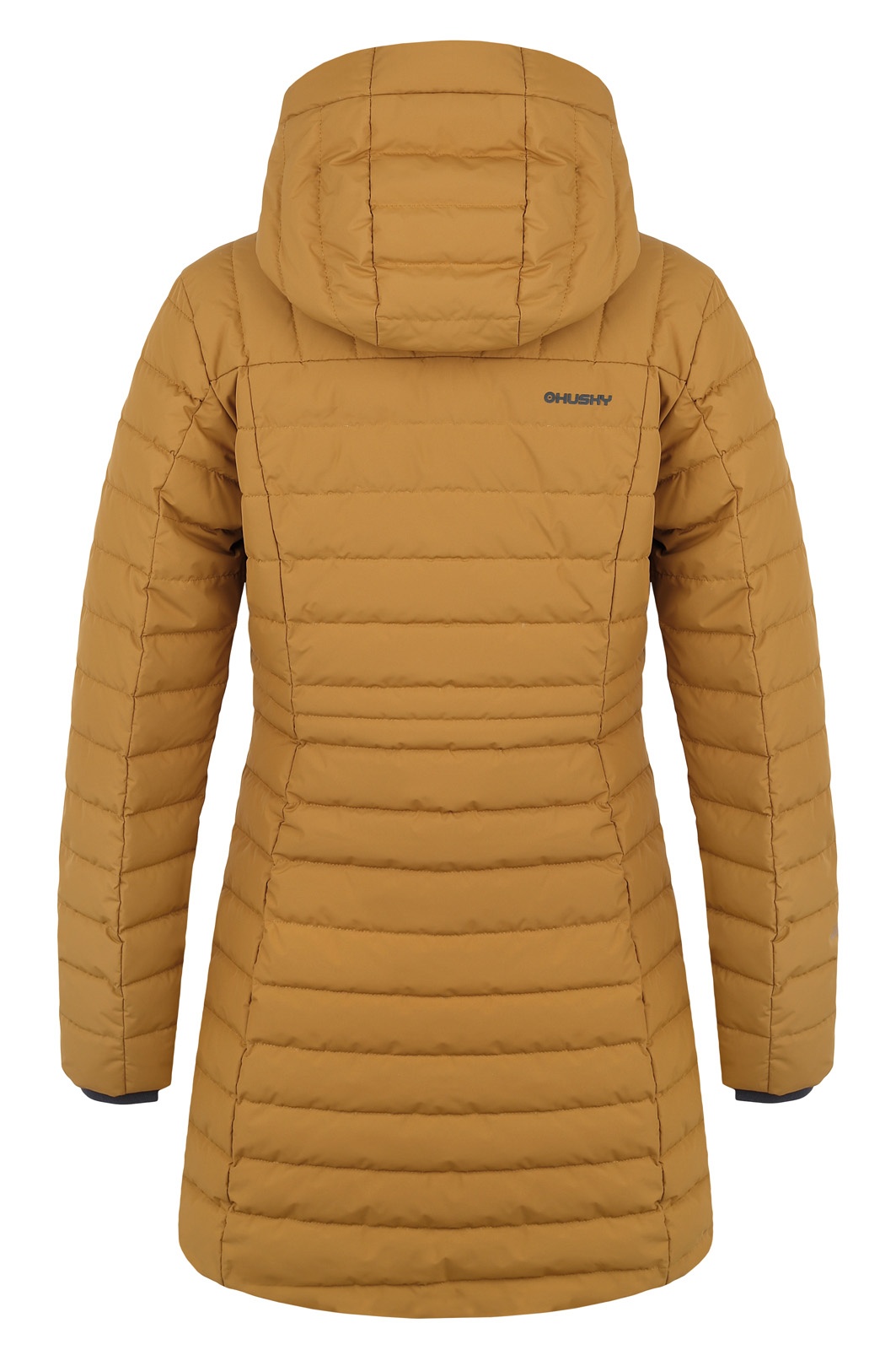 Husky Daili L S, dk. mustard Dámský péřový kabát
