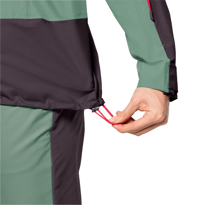 Jack Wolfskin Alpspitze 3l S, granite green Dámská skialpová bunda (obrázek 4)