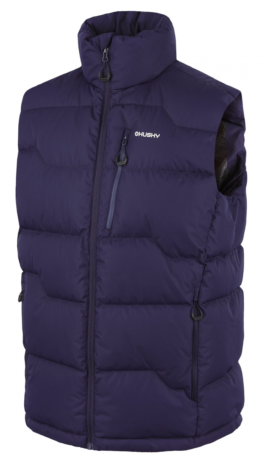 Levně Husky Deep M L, dark blue Pánská péřová vesta na zip