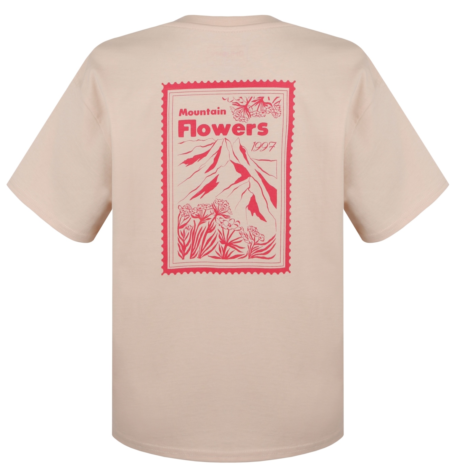 Husky Tee Stamp L L, beige Dámské bavlněné triko