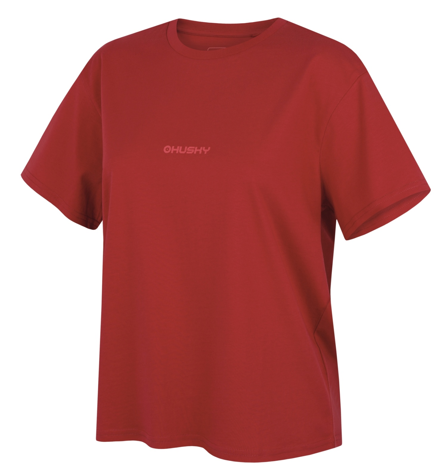 Husky Tee Stamp L XXL, red Dámské bavlněné triko