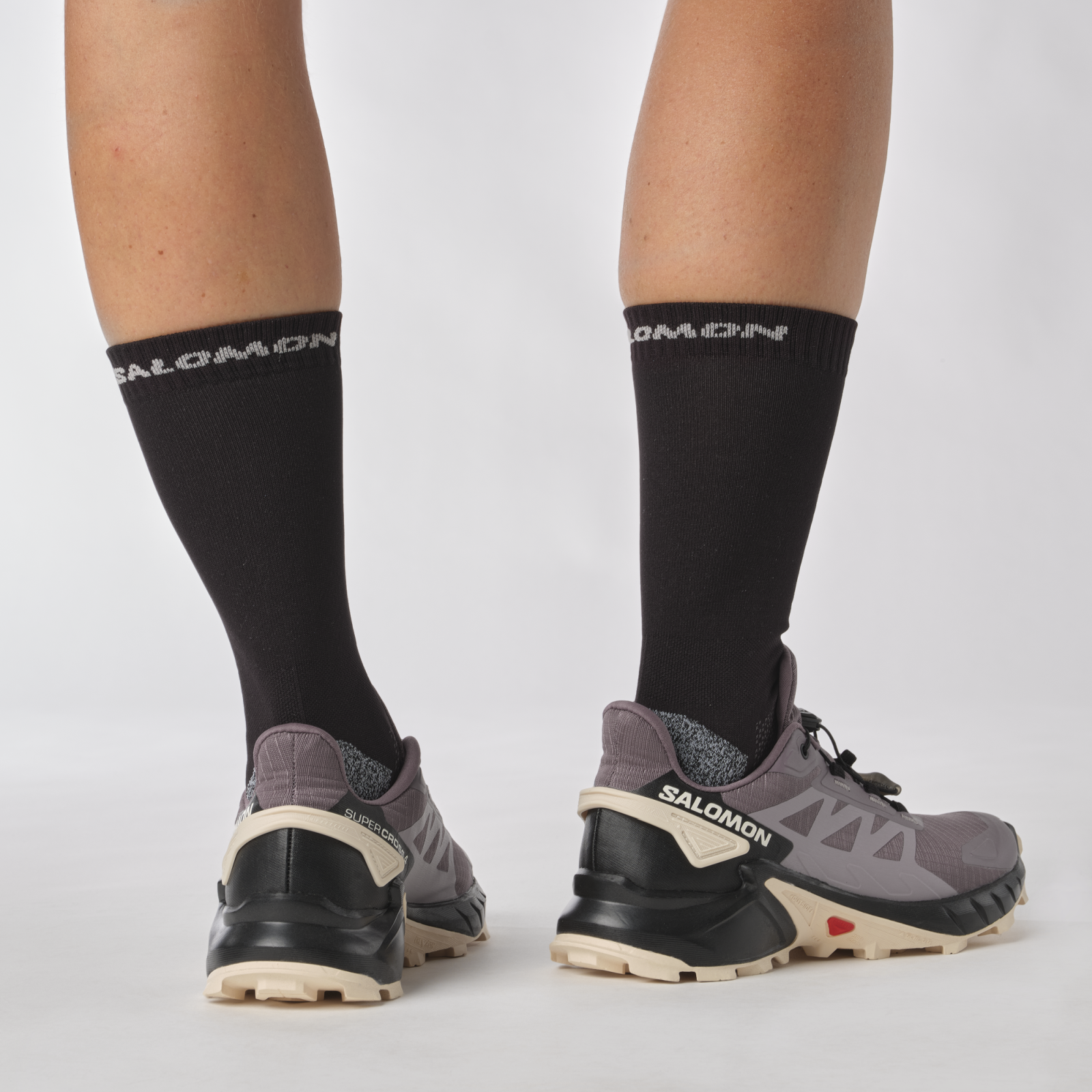 Salomon Supercross 4 EU 40 ⅔, Moonscape/Black/Tender Peach Dámské boty