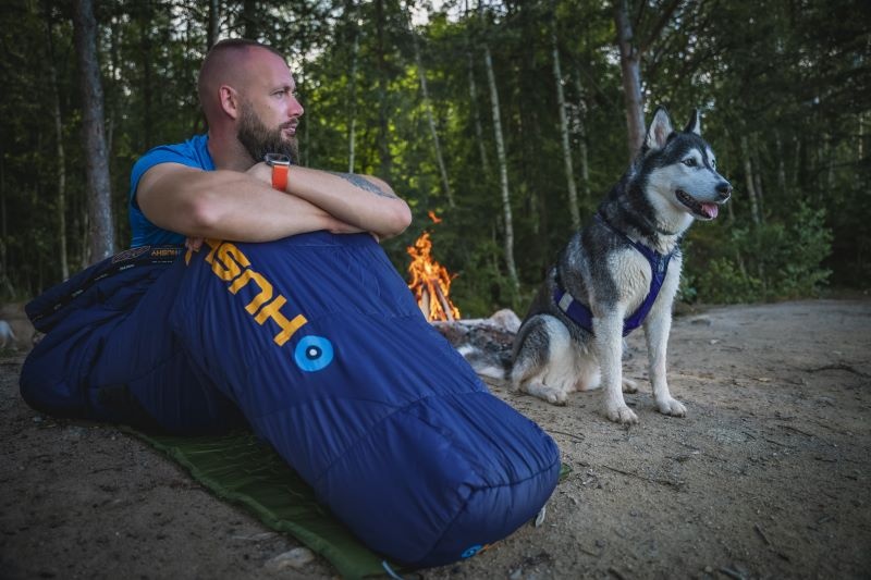 Husky Enjoy long -25°C blue/orange Syntetický zimní spacák (obrázek 11)