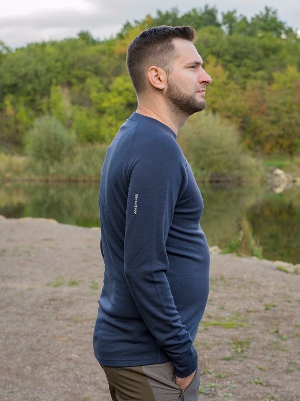 Husky Aron M S, graphite Pánská merino mikina (obrázek 11)