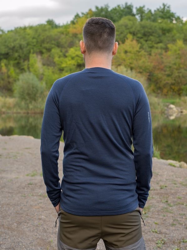 Husky Aron M S, dk. blue Pánská merino mikina (obrázek 6)