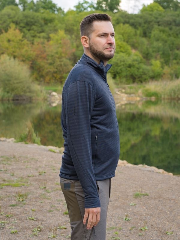 Husky Artic Zip M M, black blue Pánská mikina na zip (obrázek 6)