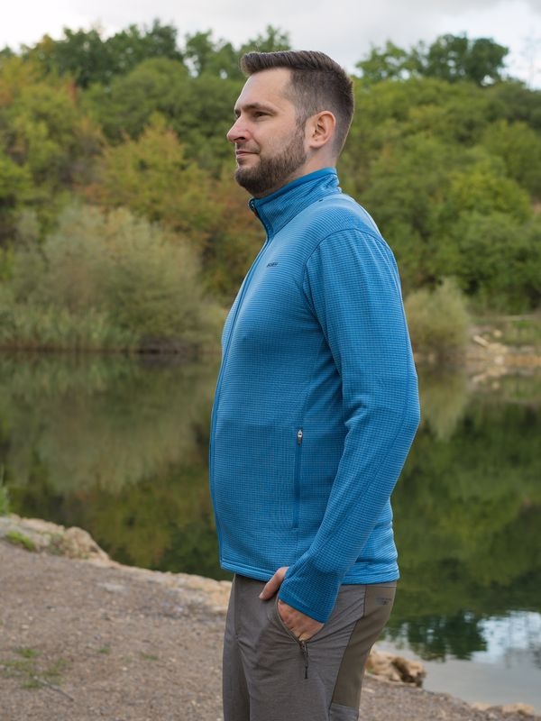 Husky Artic Zip M M, blue Pánská mikina na zip (obrázek 5)