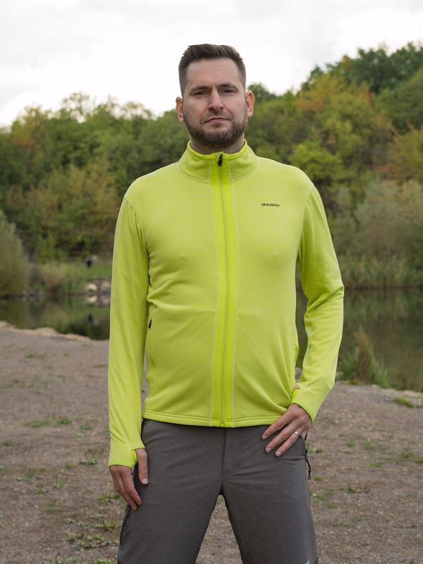 Husky Artic Zip M M, mustard Pánská mikina na zip (obrázek 10)