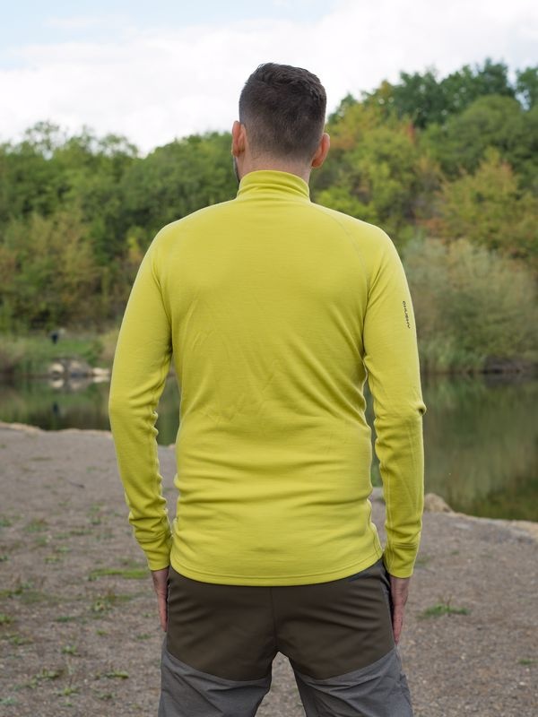 Husky Aron Zip M M, lime green Pánská merino mikina (obrázek 6)