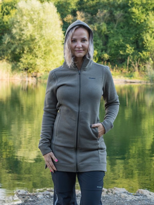 Husky Aroldin L M, deep khaki Dámská mikina (obrázek 8)