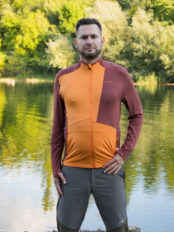 Husky Tarp zip M M, deep brick/orange Pánská mikina na zip (obrázek 4)
