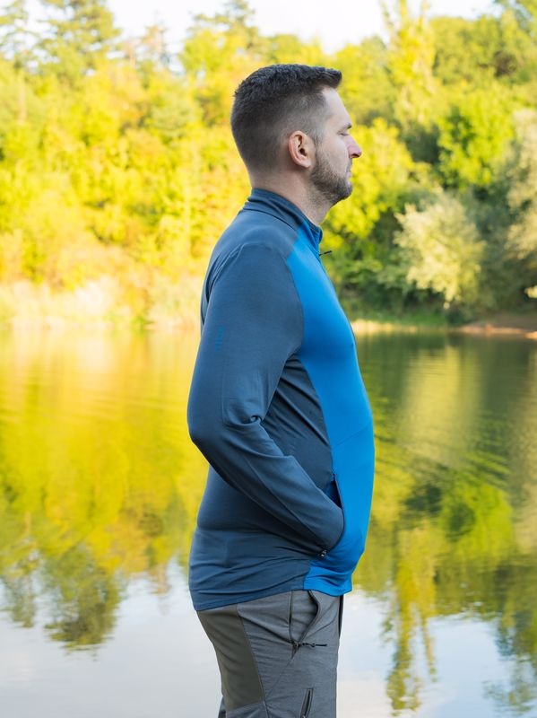 Husky Tarp zip M L, dk. blue/blue Pánská mikina na zip (obrázek 5)