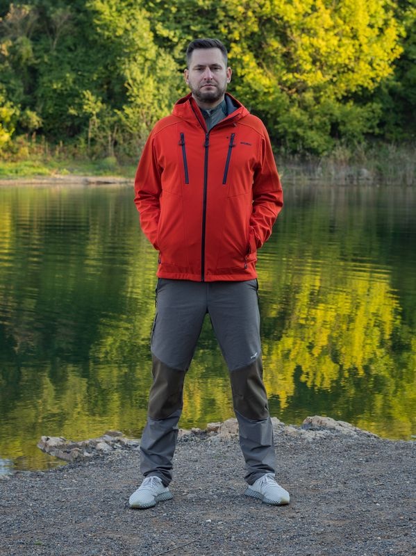 Husky Sevan M M, br. brick Pánská softshell bunda (obrázek 4)