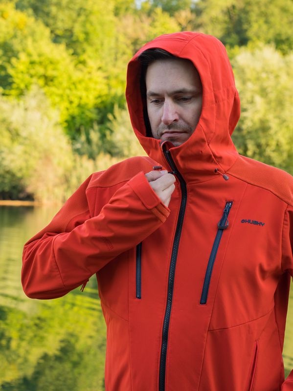 Husky Sevan M M, br. brick Pánská softshell bunda (obrázek 6)