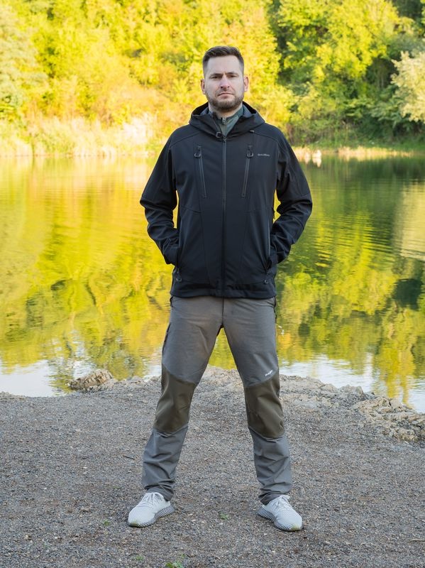 Husky Sevan M M, black Pánská softshell bunda (obrázek 4)