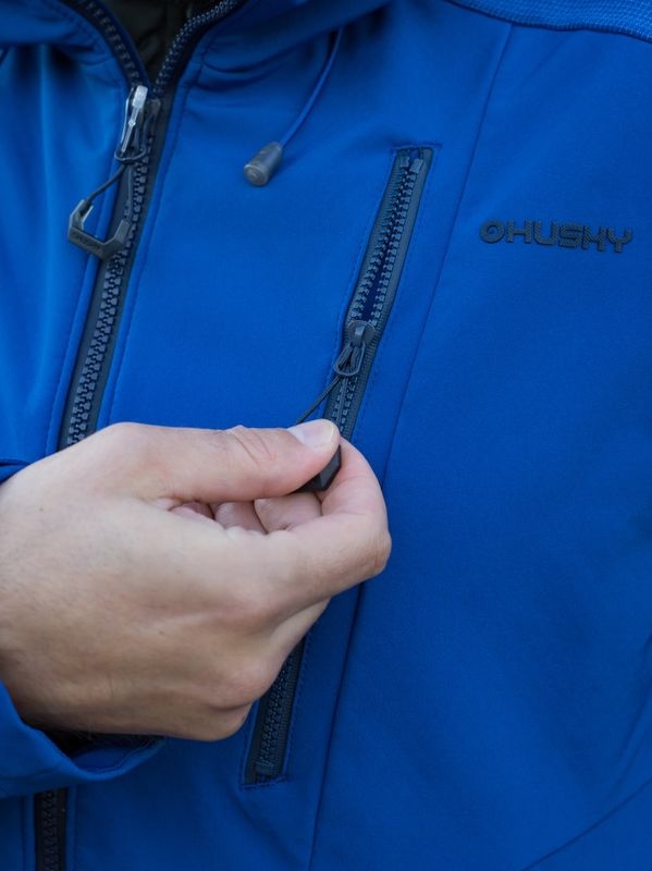 Husky Sevan M XL, dk. blue Pánská softshell bunda (obrázek 9)