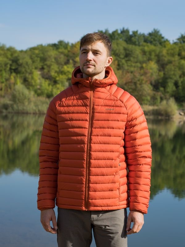 Husky Dreeser M M, brick orange Pánská péřová bunda (obrázek 4)