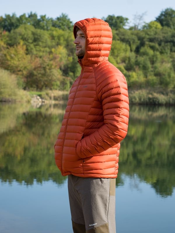 Husky Dreeser M M, brick orange Pánská péřová bunda (obrázek 7)
