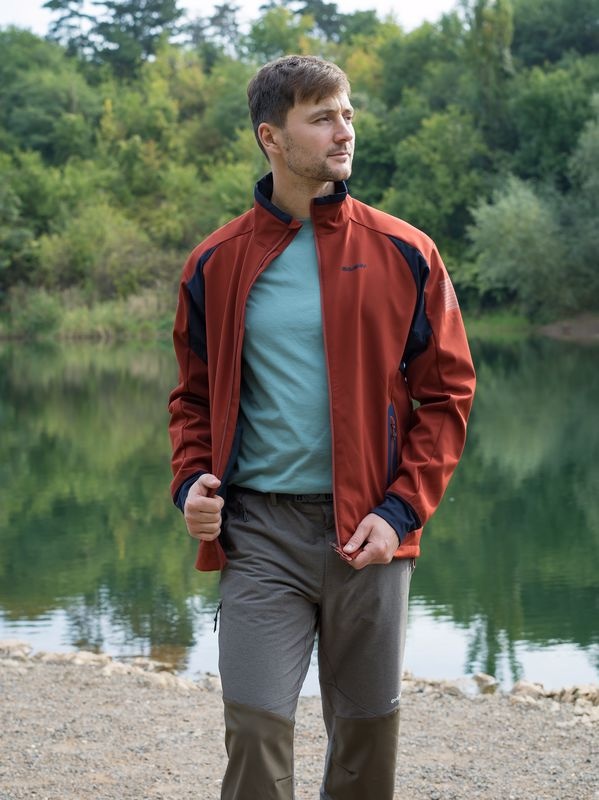 Husky Scooby M XXL, deep brick Pánská softshell bunda (obrázek 5)