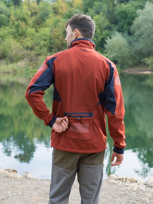 Husky Scooby M XXL, deep brick Pánská softshell bunda (obrázek 8)