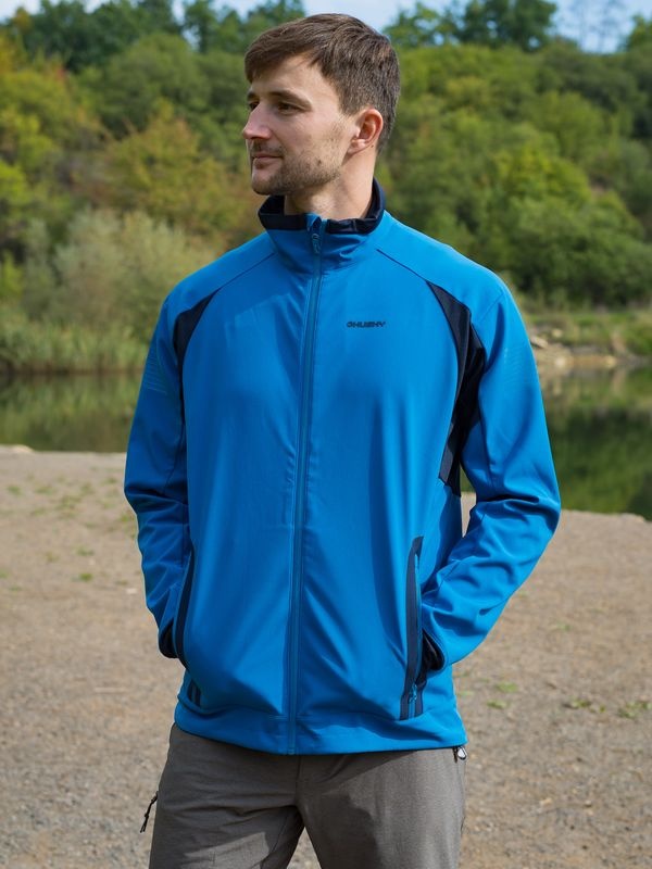 Husky Scooby M M, blue Pánská softshell bunda (obrázek 5)