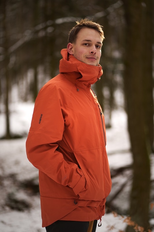 Husky Nanook M M, cihlová Pánská hardshell bunda (obrázek 4)