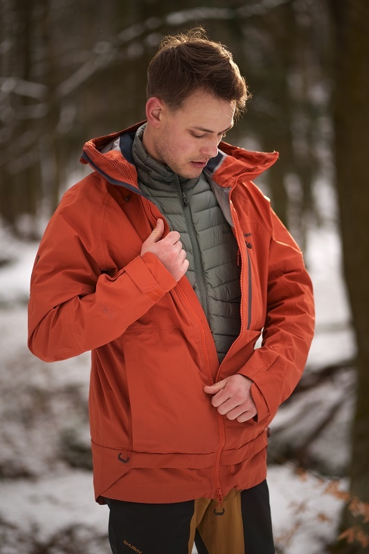 Husky Nanook M M, cihlová Pánská hardshell bunda (obrázek 6)