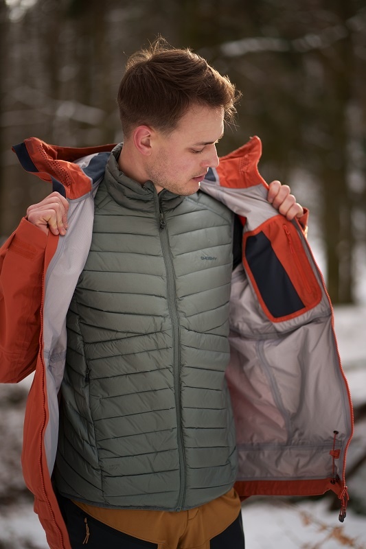 Husky Nanook M M, cihlová Pánská hardshell bunda (obrázek 7)