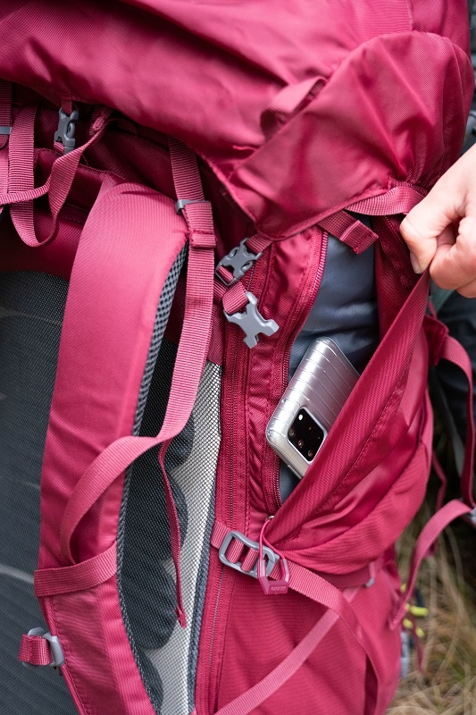 Husky Ribon 60l vínová Batoh Expedice (obrázek 9)
