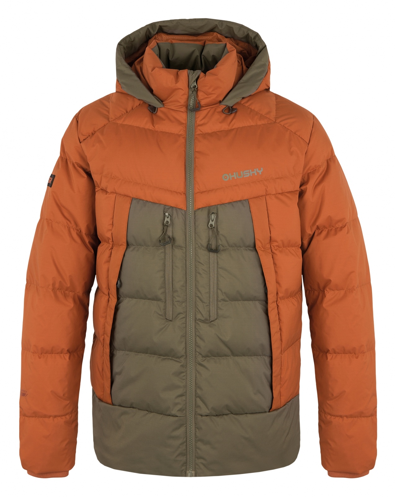 Husky Durra M M, brown/khaki Pánská péřová bunda (obrázek 3)