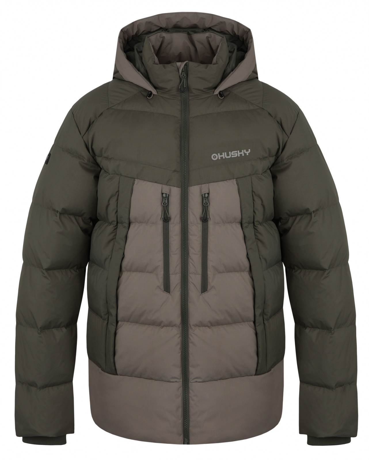 Husky Durra M S, khaki Pánská péřová bunda (obrázek 3)